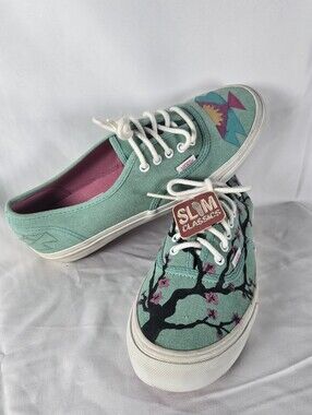 Vans Slim Classics Mismatched Custom Canvas Sneakers - Women’s 9 / Men’s 7.5